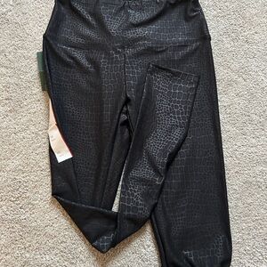 Wild Fable Black Crocodile Print Leggings
